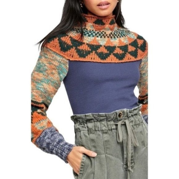 Free People Sweaters - Free People Swit the Small Stuff Mock Neck Top